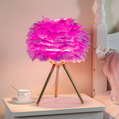 Feather Table Lamp