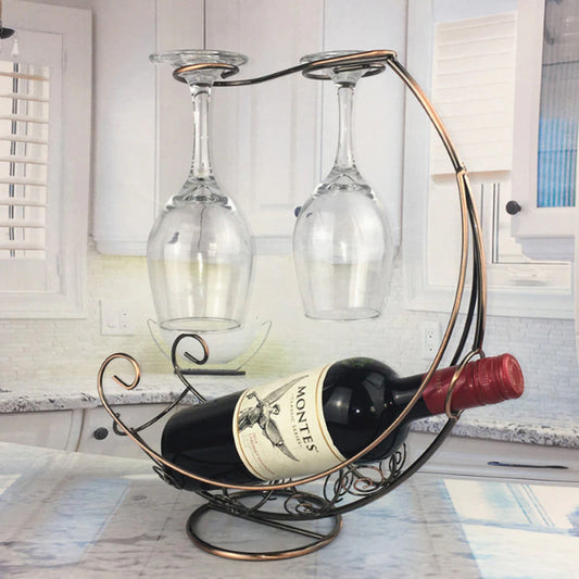 Hanging Metal Wine Rack