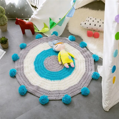 Round Rug Solid Yarn