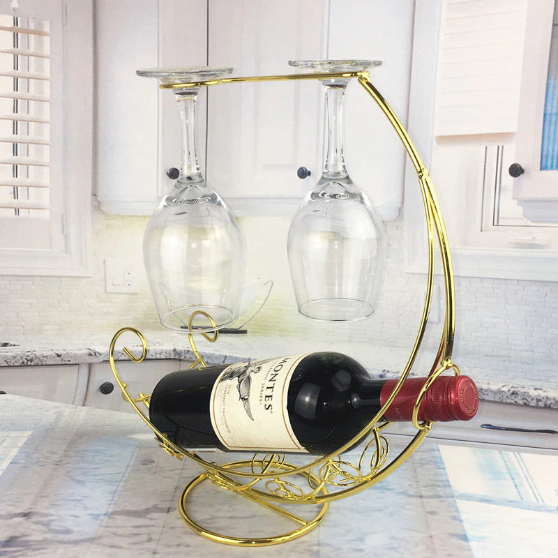 Hanging Metal Wine Rack