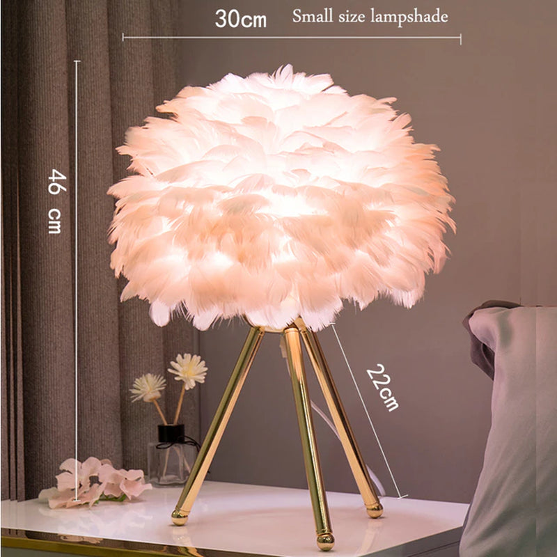 Feather Table Lamp