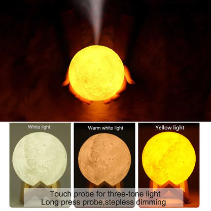 3D Moon Lamp Humidifier