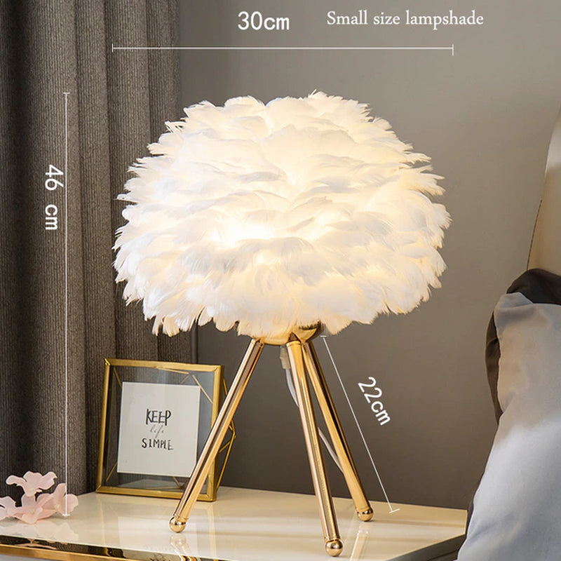 Feather Table Lamp